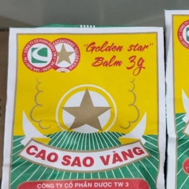 Cao Sao Vàng Golden Star 3g TW3 - Giảm cảm cúm, nhức đầu, sổ mũi, đau bụng, chỉ 14.000 VND 2 Cao Sao Vàng Golden Star 3g TW3 - Giảm cảm cúm, nhức đầu, sổ mũi, đau bụng, chỉ 14.000 VND 2
