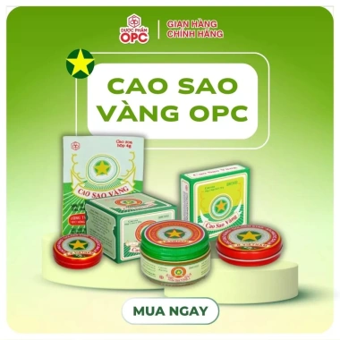 Cao Sao Vàng OPC - 22.400đ, trị nhức đầu, sổ mũi, đau bụng, say tàu, côn trùng đốt