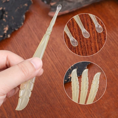 Cao Su Đầu Mềm Tai Đào 5/10 Chiếc - Thìa Du Lịch Nhẹ Nhàng, Rày Tai, Dụng Cụ Làm Sạch Trẻ Em & Người Lớn Giá 15.400₫