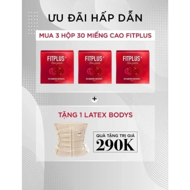 Cao Tiêu Mỡ Linh Chi Đỏ Fitplus 10 miếng - Giảm giá 235k, hỗ trợ giảm mỡ, tăng năng lượng