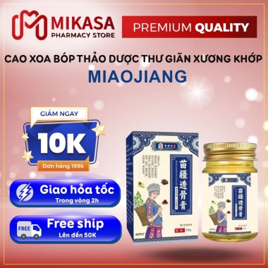 Cao Xoa Bóp Xương Khớp Cổ MIAOJIANG – Giảm Đau Thảo Dược Gối, Thắt Lưng, Cổ Vai Gáy – 145.000đ