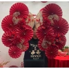 Cặp 2 dải quạt hoa trang trí Tết dễ gắn, thiết kế đơn giản, chỉ 80.000 VND
