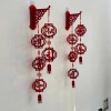 Cặp 2 dây treo lồng đèn đỏ treo tường phát tài, phát lộc decor Tết 2.026 trang trí nhà cửa, quán xá 8