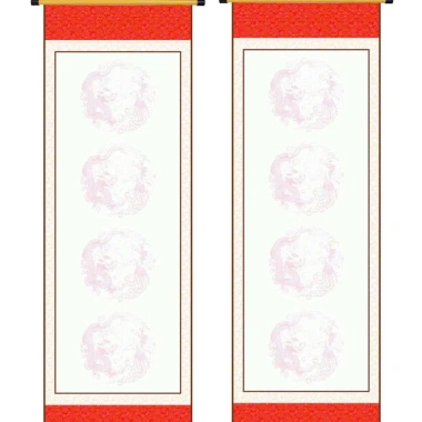 Cặp 2 tờ Giấy viết thư pháp câu đối 4 chữ 27x79cm - Giá 25.000đ, mịn, in sắc nét 5