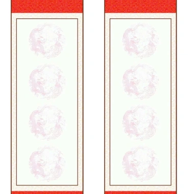Cặp 2 tờ Giấy viết thư pháp câu đối 4 chữ 27x79cm - Giá 25.000đ, mịn, in sắc nét 7