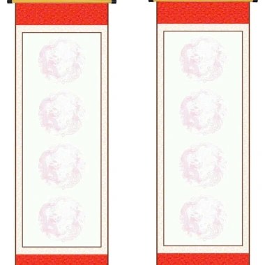 Cặp 2 tờ Giấy viết thư pháp câu đối 4 chữ 27x79cm - Giá 25.000đ, mịn, in sắc nét 8