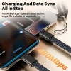 Cáp 60W USB‑C Sạc Nhanh, Bện Móc Khóa, Tương Thích Xiaomi, Huawei, iPhone 3