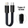 Cáp 60W USB‑C Sạc Nhanh, Bện Móc Khóa, Tương Thích Xiaomi, Huawei, iPhone 10