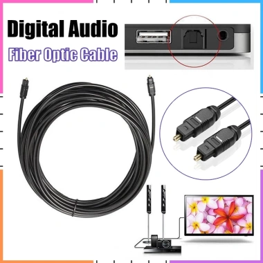 Cáp âm thanh sợi quang 5.1 Toslink - PS4, Xbox, TV, DVD Blu‑Ray - Giá 37.400 VND