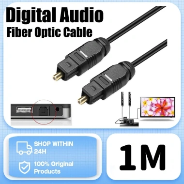 Cáp âm thanh sợi quang 5.1 Toslink - PS4, Xbox, TV, DVD Blu‑Ray - Giá 37.400 VND