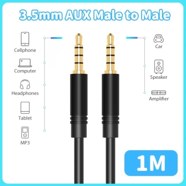 Cáp Aux 3,5mm nam sang nam 1-3m – Dây âm thanh cấp, giao nhanh, chỉ 46.000 VND 10 Cáp Aux 3,5mm nam sang nam 1-3m – Dây âm thanh cấp, giao nhanh, chỉ 46.000 VND 10