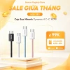 Cáp Baseus 100W PD USB-C sang USB-C, sạc nhanh cho MacBook Pro, iPad, Xiaomi, Samsung - Giá chỉ 68.998 VND