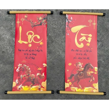 Cặp Câu Đối Chúc Tết Đầu Năm 2.024 - Giá 70.000₫, Phong Thủy, Trang Trí Nhà