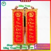 Cặp câu đối đỏ chất nhung 35x97cm với trang trí Tết 2.024, giá ưu đãi 108.000đ