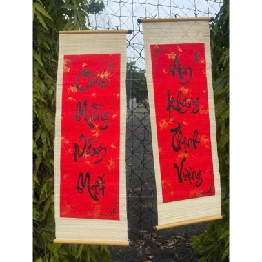 Cặp câu đối mành 30x90cm - Trang trí Tết sang trọng, giá từ 222k còn 175k