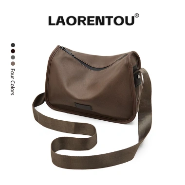 Cặp chéo nam LAORENTOU dung tích lớn, phong cách cổ điển, túi đưa thư - 299.000₫
