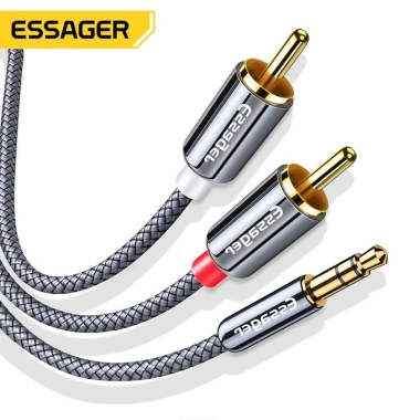 Cáp Chia Cổng Âm Thanh Essager RCA sang Jack 3.5mm - Giá 62.600 VND, giảm 13%