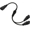 Cáp chuyển đổi 50cm IEC320 C14 sang IEC320 C13, 3 đầu cuối Nam sang Nữ, dây đen, giảm giá 184.690 VND 4