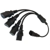 Cáp chuyển đổi 50cm IEC320 C14 sang IEC320 C13, 3 đầu cuối Nam sang Nữ, dây đen, giảm giá 184.690 VND 9