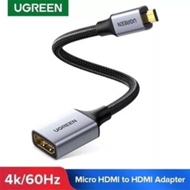 Cáp chuyển đổi Micro HDMI to HDMI 2.0 Ugreen 10.553 4K 3D - Giá 139.000đ, chính hãng 2 Cáp chuyển đổi Micro HDMI to HDMI 2.0 Ugreen 10.553 4K 3D - Giá 139.000đ, chính hãng 2