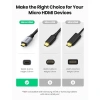 Cáp chuyển đổi Micro HDMI to HDMI 2.0 Ugreen 10.553 4K 3D - Giá 139.000đ, chính hãng 3