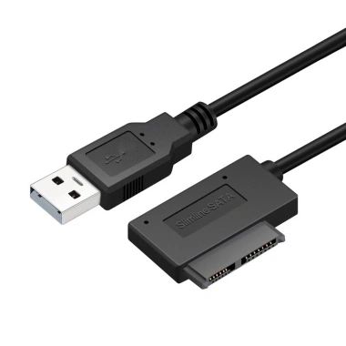 Cáp chuyển đổi SATA sang USB 2.0 7/6/13 pin cho laptop, mỏng CD/DVD, giá 93.500₫