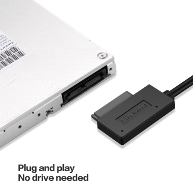 Cáp chuyển đổi SATA sang USB 2.0 7/6/13 pin cho laptop, mỏng CD/DVD, giá 93.500₫ 3 Cáp chuyển đổi SATA sang USB 2.0 7/6/13 pin cho laptop, mỏng CD/DVD, giá 93.500₫ 3