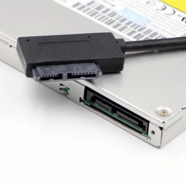 Cáp chuyển đổi SATA sang USB 2.0 7/6/13 pin cho laptop, mỏng CD/DVD, giá 93.500₫