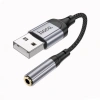 Cáp chuyển đổi USB sang 3.5mm Hoco chính hãng, hỗ trợ micro, giảm giá 23% chỉ 79.000₫ 3