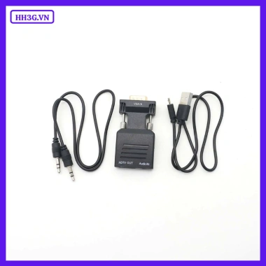 Cáp chuyển đổi VGA sang HDMI Full HD 1.080P có âm thanh - Giá chỉ 99.000đ