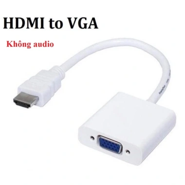 Cáp chuyển HDMI sang VGA có Audio và không Audio, hỗ trợ Full HD, giá 47k 8