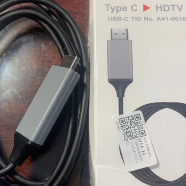 Cáp chuyển Type C sang HDMI 2M - Hỗ trợ 2K/4K, tương thích PC, laptop, điện thoại, giá chỉ 129.900 VNĐ