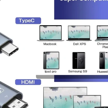 Cáp chuyển Type C sang HDMI 2M - Hỗ trợ 2K/4K, tương thích PC, laptop, điện thoại, giá chỉ 129.900 VNĐ