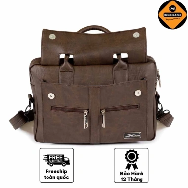 Cặp công sở cao cấp Xbags Lavish XB4.301 da simili nâu – Giá ưu đãi 369.000₫