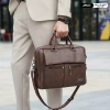 Cặp công sở da simili chống nước Xbags Lavish XB4.301 màu nâu sang trọng - 369.000₫ 2