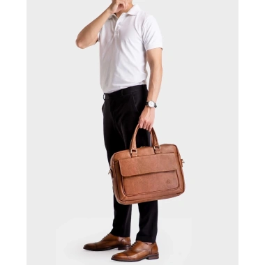 Cặp Công Sở Nam Lata CA23 Da Cao Cấp - Thiết Kế Basic Sang Trọng, Giá Ưu Đãi 549.000₫