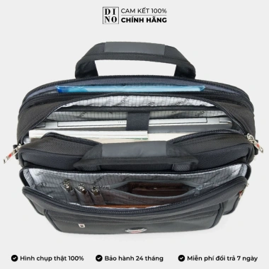 Cặp Công Sở Nam Nữ Kim Long KL019 Đen – Đựng Laptop 15.6, Giá ưu đãi 479k
