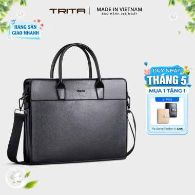 Cặp công sở Trita da cao cấp cho nam - Đựng laptop 13.3 inch Giá chỉ 409.000₫