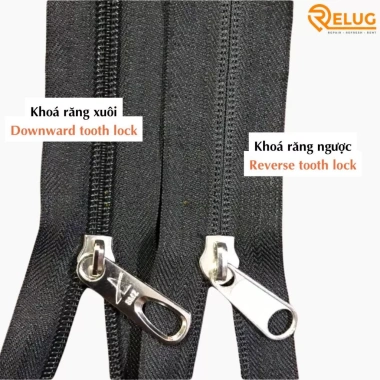 Cặp Củ Khoá Khóa Răng Ngược Cước 5-10 Dành Cho Vali Dây - Phụ Kiện Vali Giá 70.000₫