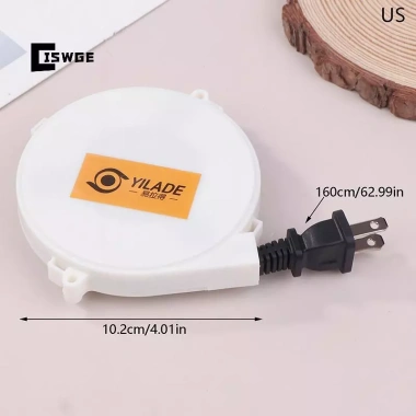 Cáp cuộn nguồn 220V tự động thu vào 1.6m - US/EU Plug - cắm trại tay áo - Giá 167.090 VND 6 Cáp cuộn nguồn 220V tự động thu vào 1.6m - US/EU Plug - cắm trại tay áo - Giá 167.090 VND 6