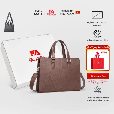 Cặp da công sở cao cấp Fadoda FCD312 – Thời trang sang trọng, giá chỉ 699.000đ