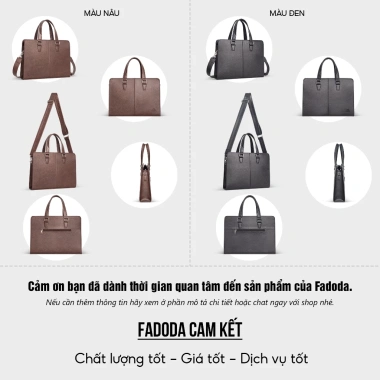 Cặp da công sở cao cấp Fadoda FCD312 – Thời trang sang trọng, giá chỉ 699.000đ