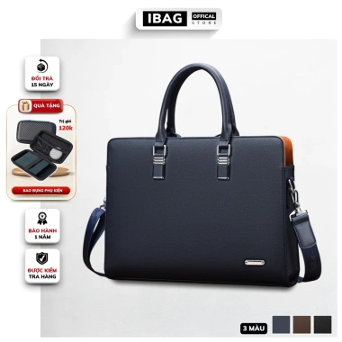 Cặp da công sở cao cấp Fsd.Wg da PU bền, túi laptop 14 inch, giá 898.000₫