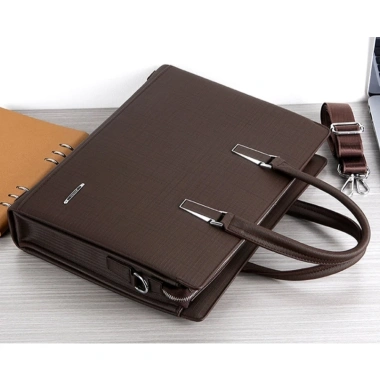 Cặp da công sở Cao Cấp Gorchis 9.066 – Da bền, thiết kế sang trọng, phù hợp laptop 14 inch, giá ưu đãi 687.500₫ 7