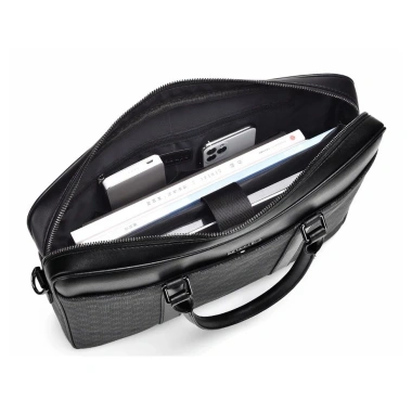 Cặp da công sở cao cấp Huabups 907 da PU bền, đựng laptop 14 inch chỉ 1.29 triệu
