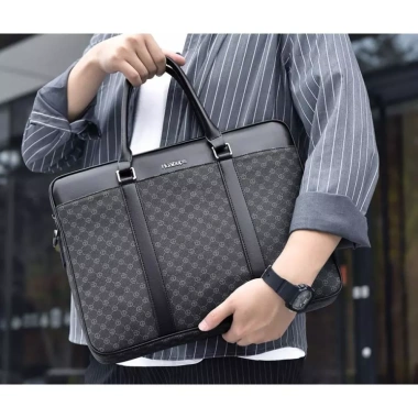 Cặp da công sở cao cấp Huabups 907 da PU bền, đựng laptop 14 inch chỉ 1.29 triệu