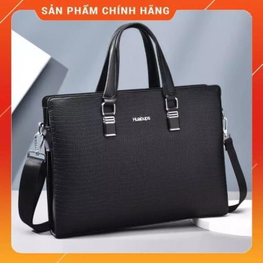 Cặp da công sở Cao Cấp Huabups 908 - Da cực bền, túi laptop 14 inch giá 1.29tr