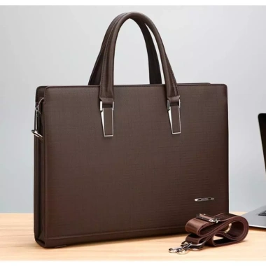 Cặp da công sở Gorchis 9.066 cao cấp, da bền, ngăn laptop 14