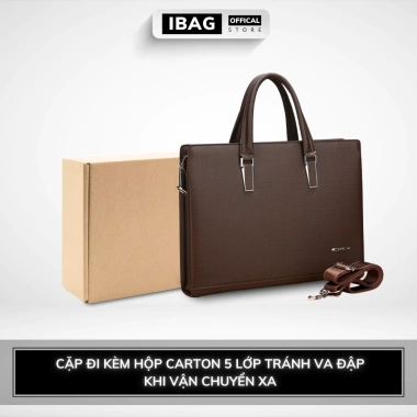 Cặp da công sở Gorchis Cao Cấp Da PU Bền, Túi Đựng Laptop 14 inch - Giá 868k 2