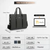 Cặp da công sở Gorchis cao cấp, Da PU bền, túi đựng laptop 14 inch văn phòng 3